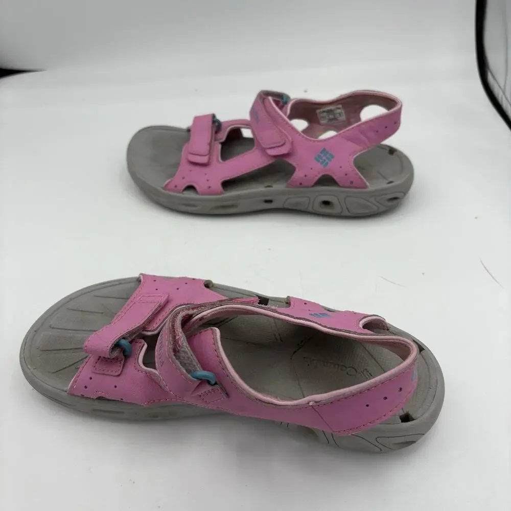 Columbia Sandals Girls Youth Size 4 Techsun‎ Vent Pink Omni Grip Hiking Water B4
